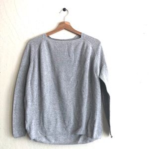 Lou & Grey Heather Gray long sleeved knit pullover size XS
